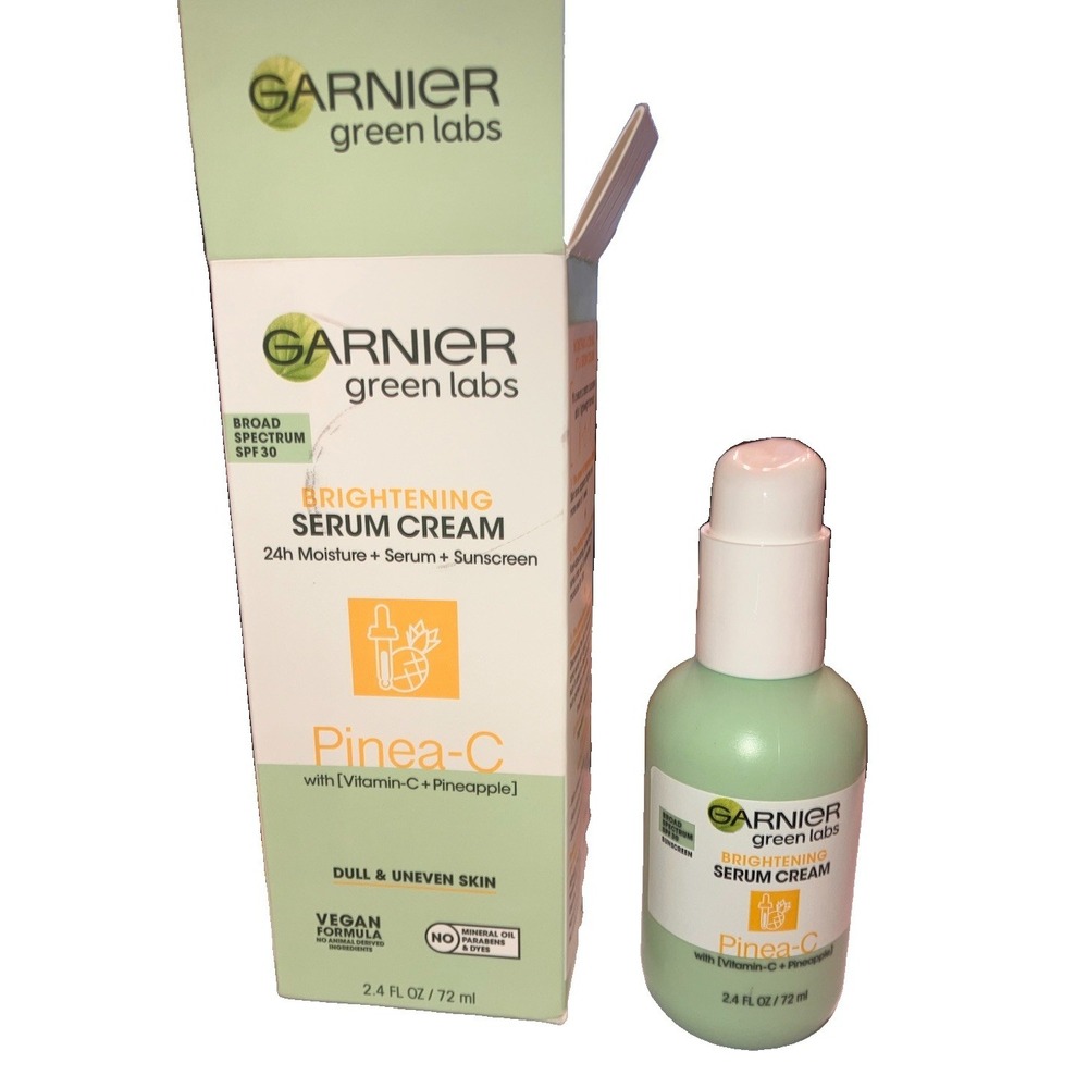 Garnier Labs Brightening Serum Cream SPF 30 Pinea C 2.4oz NEW READ